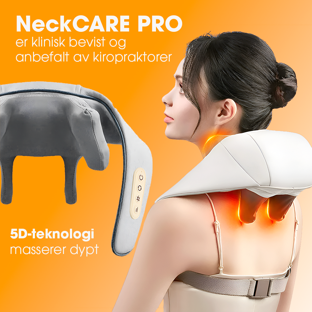 NeckCARE Pro™ | Bärbar massageapparat för nacke och axlar