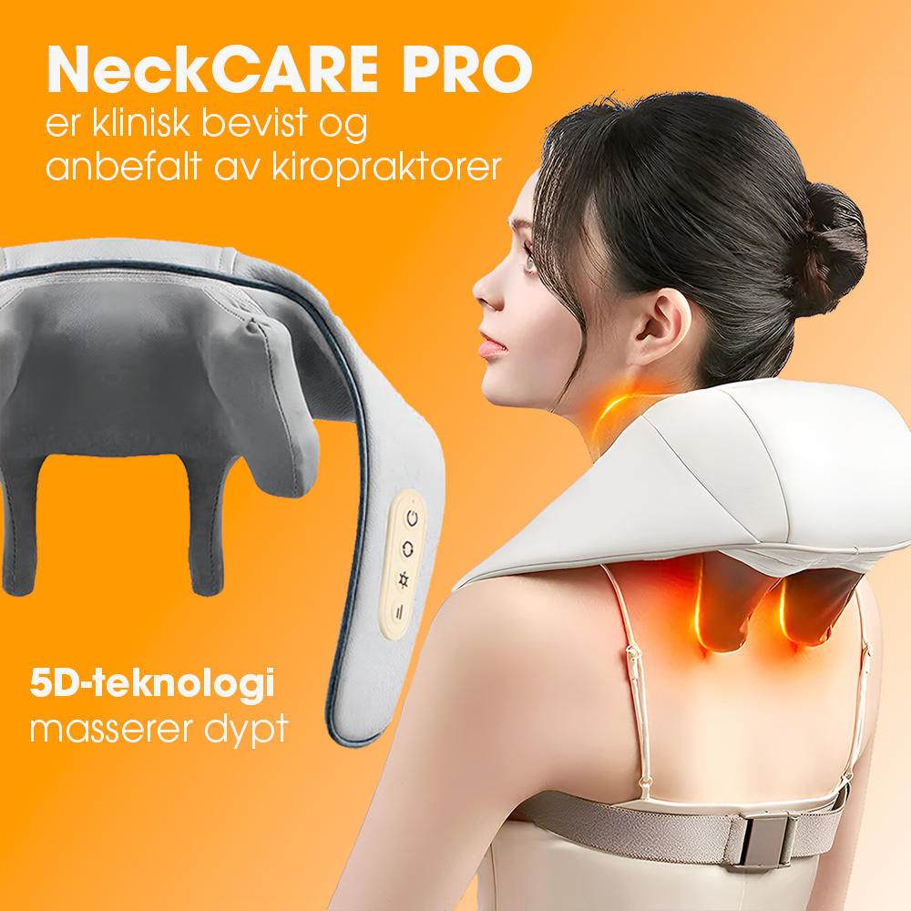 NeckCARE Pro™ | Transportabel massør for nakke og skuldre - NordKlover