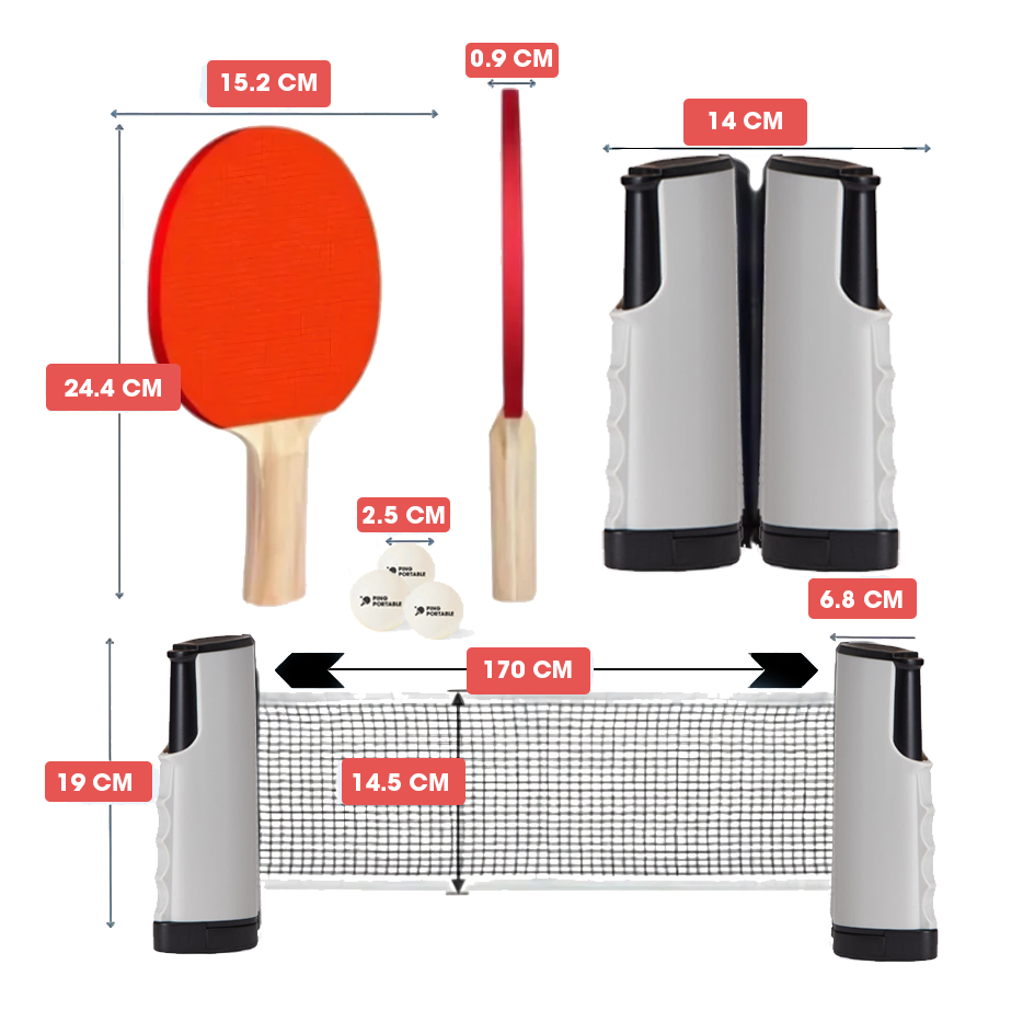 PingPortable™ – Bordtennissett