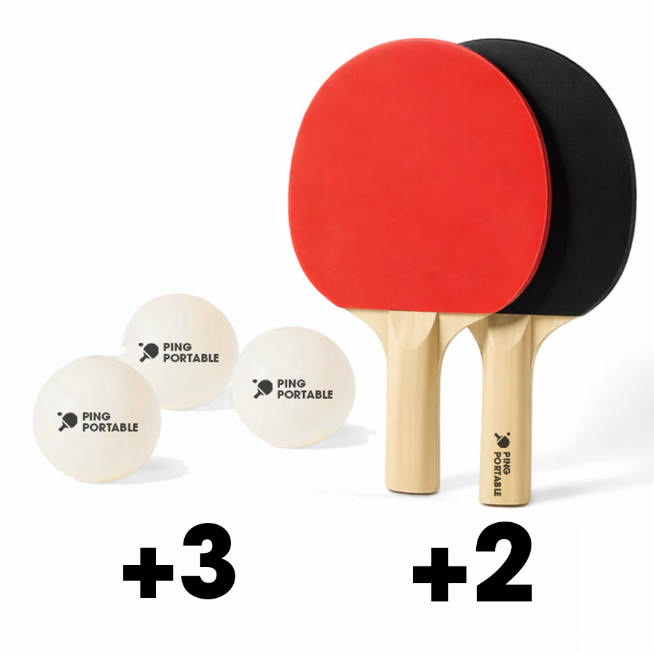 Kompletter: +2 racketer +3 baller