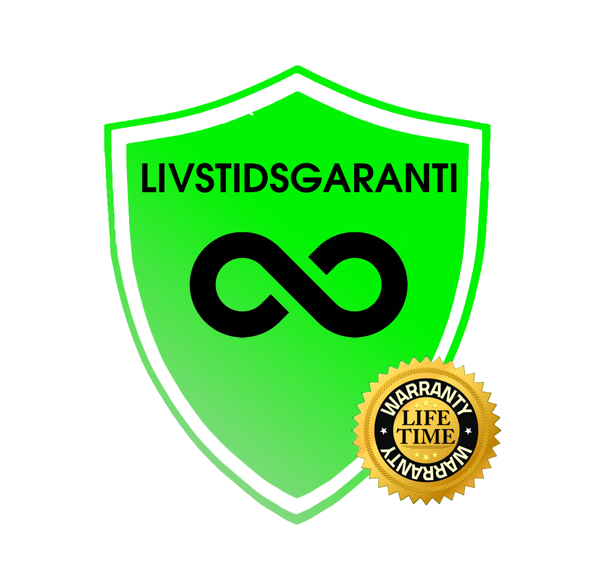 Livstidsgaranti på ditt produkt. - NK